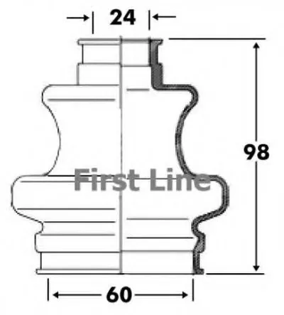 Пыльник, приводной вал FIRST LINE купить