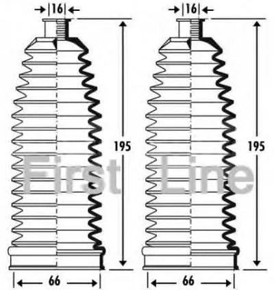 Пыльник, рулевое управление FIRST LINE купить