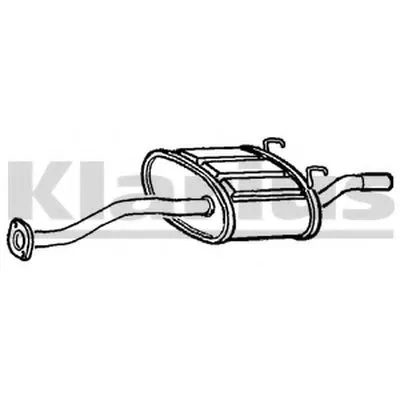 Глушитель выхлопных газов конечный KLARIUS купить