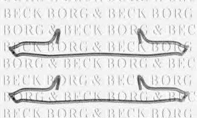 Комплектующие, колодки дискового тормоза BORG & BECK купить