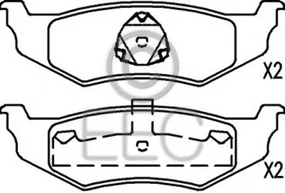 Комплект тормозных колодок, дисковый тормоз EEC купить
