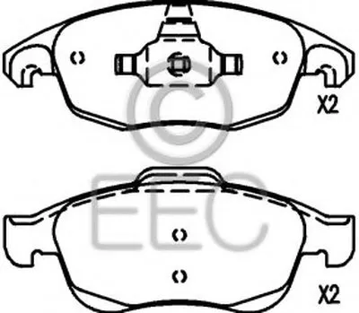 Комплект тормозных колодок, дисковый тормоз EEC купить
