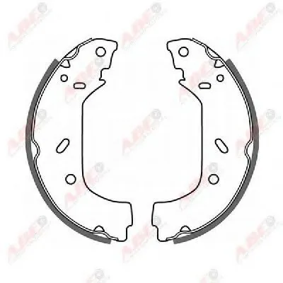 Комплект тормозных колодок ABE купить