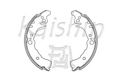 Комплект тормозных колодок KAISHIN купить