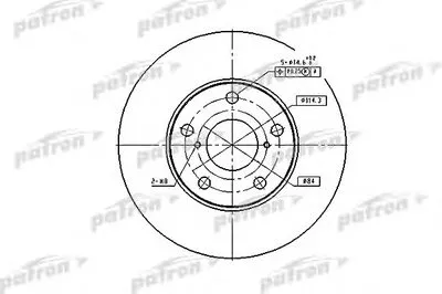 Тормозной диск PATRON купить