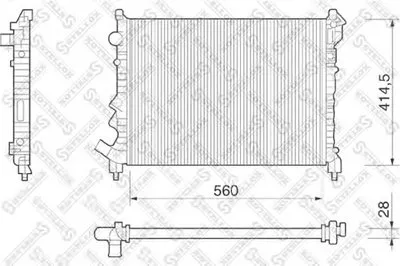 Радиатор, охлаждение двигателя STELLOX купить