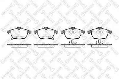 Комплект тормозных колодок, дисковый тормоз STELLOX купить