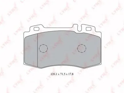 Комплект тормозных колодок, дисковый тормоз LYNXauto купить