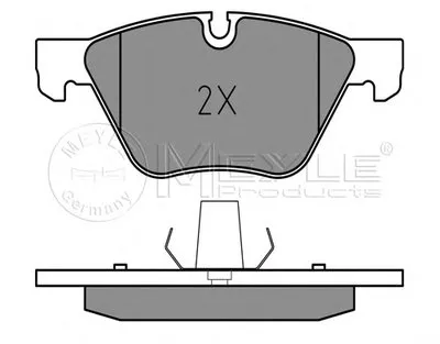 Комплект тормозных колодок, дисковый тормоз PLATINUM PAD MEYLE купить