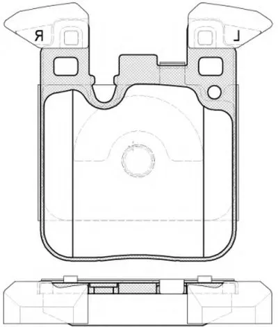 Комплект тормозных колодок, дисковый тормоз REMSA купить