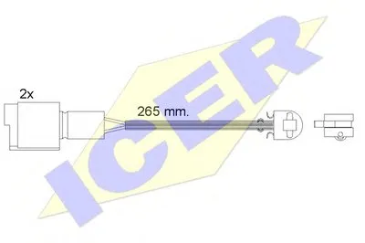 Сигнализатор, износ тормозных колодок ICER купить