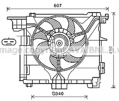 Вентилятор, охлаждение двигателя AVA QUALITY COOLING купить