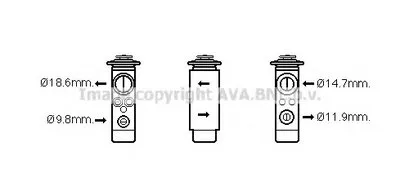 Расширительный клапан, кондиционер AVA QUALITY COOLING купить