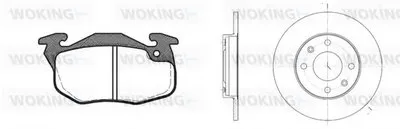 Комплект тормозов, дисковый тормозной механизм WOKING купить