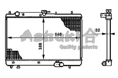 Радиатор, охлаждение двигателя ASHUKI купить