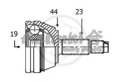 Шарнирный комплект, приводной вал ASHUKI купить