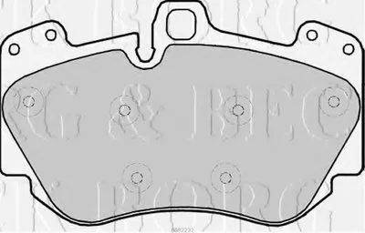 Комплект тормозных колодок, дисковый тормоз BORG & BECK купить