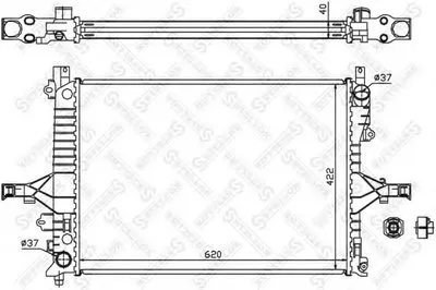 Радиатор, охлаждение двигателя STELLOX купить