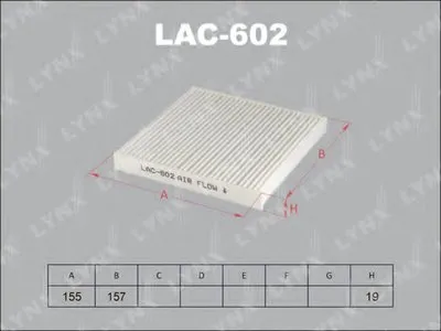 Фильтр, воздух во внутренном пространстве LYNXauto купить