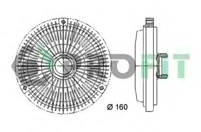 Сцепление, вентилятор радиатора PROFIT купить