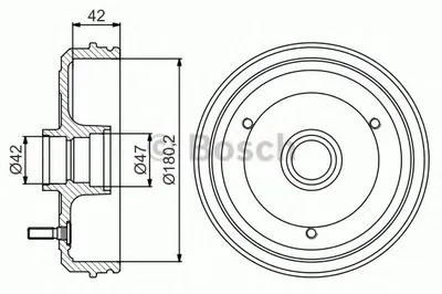 Тормозной барабан BOSCH купить
