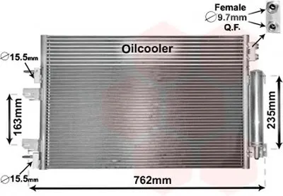 Конденсатор, кондиционер VAN WEZEL купить
