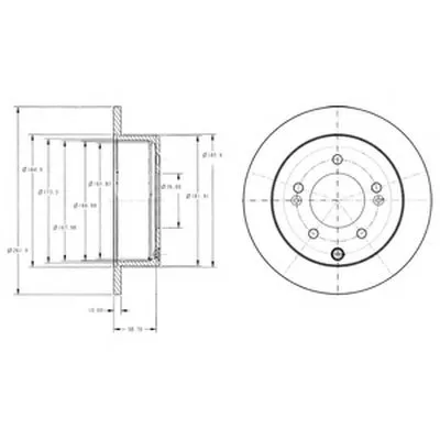Тормозной диск DELPHI купить