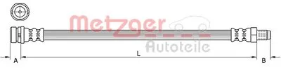 Тормозной шланг METZGER купить
