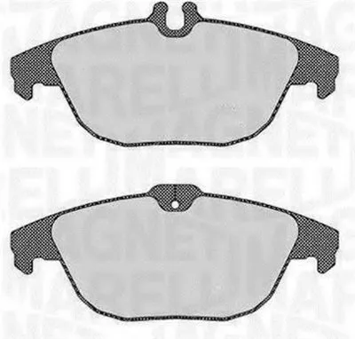 Комплект тормозных колодок, дисковый тормоз MAGNETI MARELLI купить