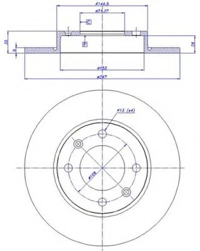 Тормозной диск CAR купить