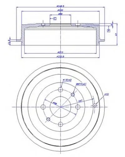 Тормозной барабан CAR купить