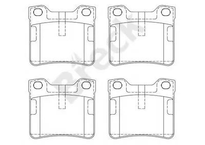 Комплект тормозных колодок, дисковый тормоз BRECK купить
