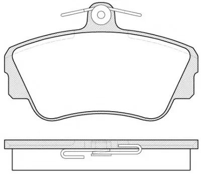 Комплект тормозных колодок, дисковый тормоз KAWE купить