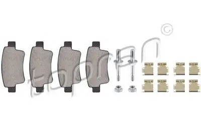Комплект тормозных колодок, дисковый тормоз PREMIUM BRAND TOPRAN купить