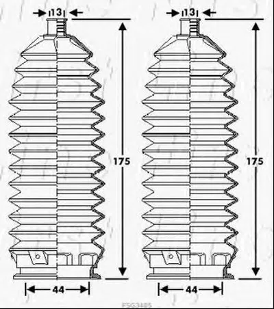 Пыльник, рулевое управление FIRST LINE купить