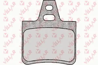 Комплект тормозных колодок, дисковый тормоз VILLAR купить