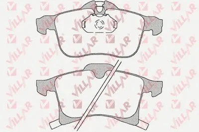 Комплект тормозных колодок, дисковый тормоз DIRECTIONAL BRAKE PADS VILLAR купить