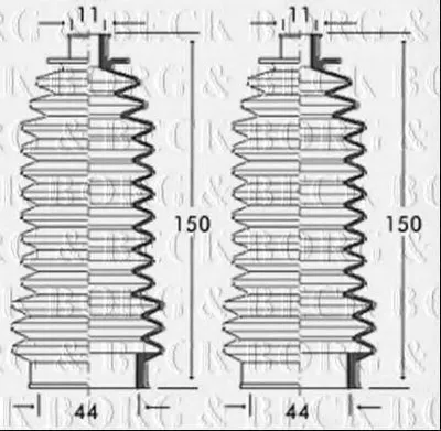Пыльник, рулевое управление BORG & BECK купить