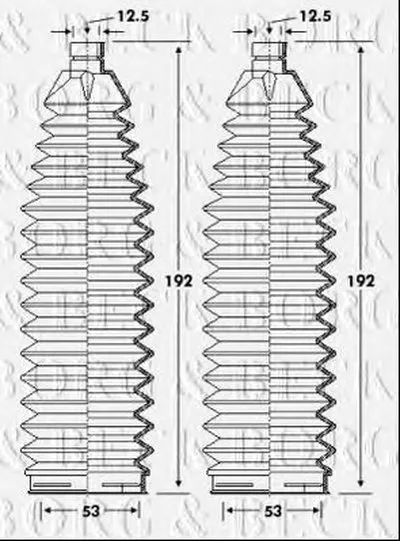 Пыльник, рулевое управление BORG & BECK купить