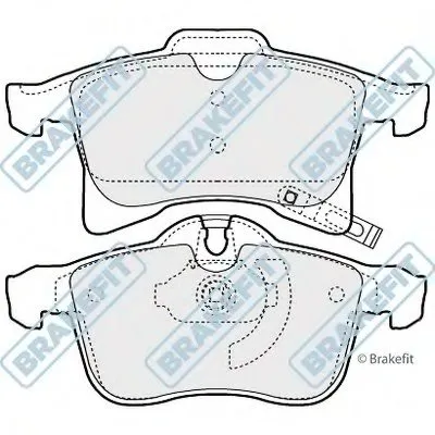 Комплект тормозных колодок, дисковый тормоз Brake Fit APEC braking купить