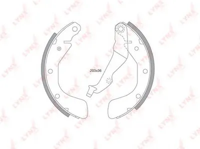 Комплект тормозных колодок LYNXauto купить