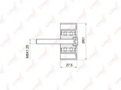 Паразитный / Ведущий ролик, зубчатый ремень LYNXauto купить