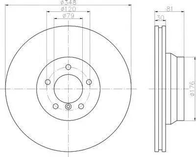 Тормозной диск PRO Carbonic Black HELLA PAGID купить