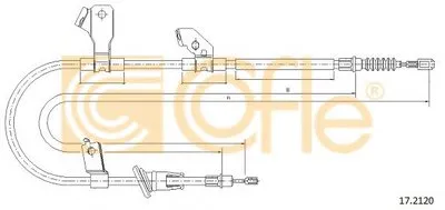 Трос, стояночная тормозная система COFLE купить