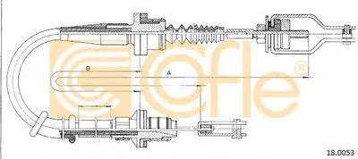 Тросик сцепления COFLE купить