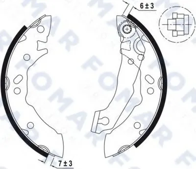 Комплект тормозных колодок FOMAR Friction купить