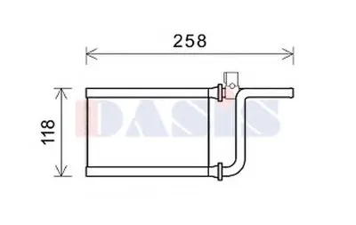 Теплообменник, отопление салона AKS DASIS купить