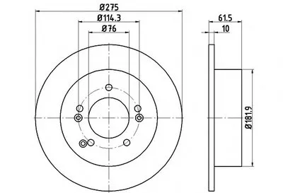 Тормозной диск PRO HELLA купить