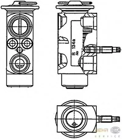 Расширительный клапан, кондиционер BEHR HELLA SERVICE HELLA купить