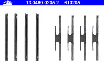 Комплектующие, колодки дискового тормоза ATE купить